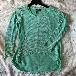 Quinn Mint Sweater Top Shirt Knit winter warm holiday